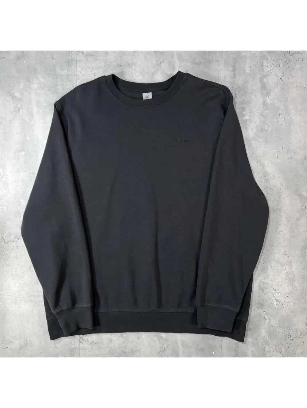 Y2K Gray Hurley Grunge Knit Sweater